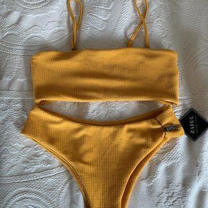 Zaful High-waisted and Bandeau top Bikini